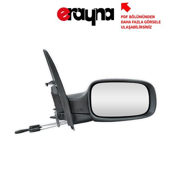 ERAYNA B-2013M DIŞ DİKİZ AYNASI SAĞ MEGANE 99> MEKANİK+ KONVEKS+SENSÖRLÜ 2 FİŞ VM-138SR 7701054686