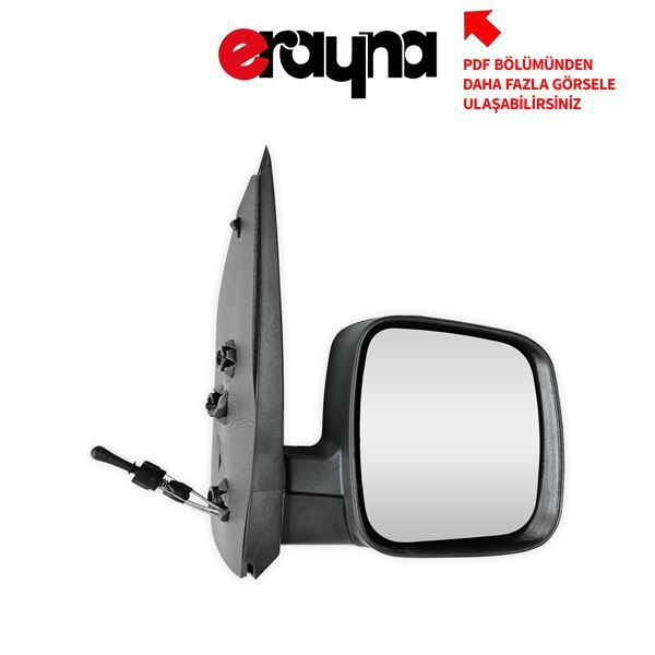ERAYNA A-1045M DIŞ DİKİZ AYNASI SAĞ FIORINO-BIPPER-NEMO 07 MEKANİK+KONVEKS VM 735460566-8153.VF