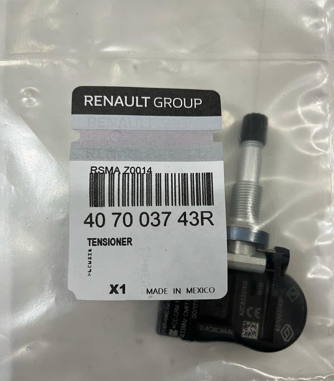 MAİS 407000435R LASTİK BASINÇ SENSÖRÜ RENAULT MEGANE III 09-SCENIC III 09- FLUENCE 09-LAGUNA III 07-15 ZOE 12 ORJINAL 407003743R-407001859R-4031