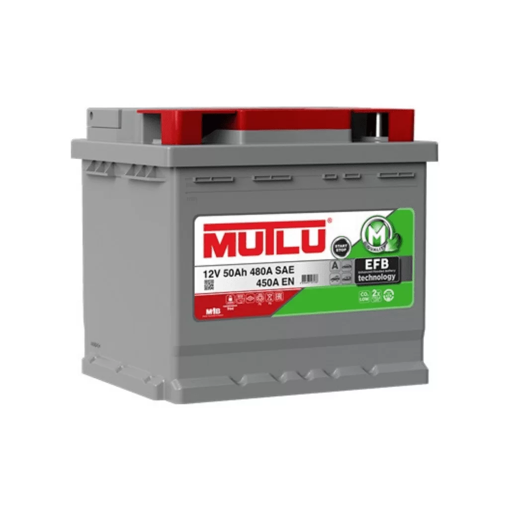 MUTLU  AKÜ 12 V 50 AMPER AH 480 A EFB STAR STOP