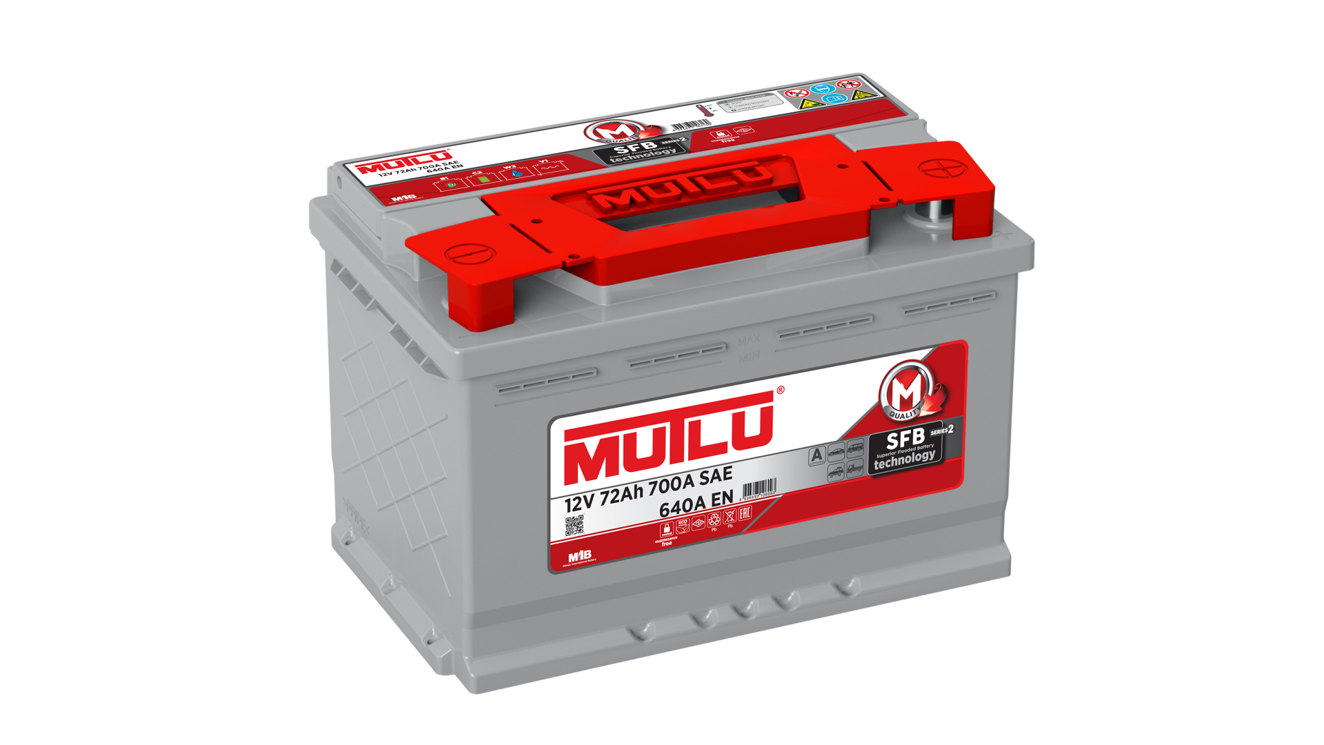 MUTLU  AKÜ 12 V 72AH 700 A SFB KAMİNA