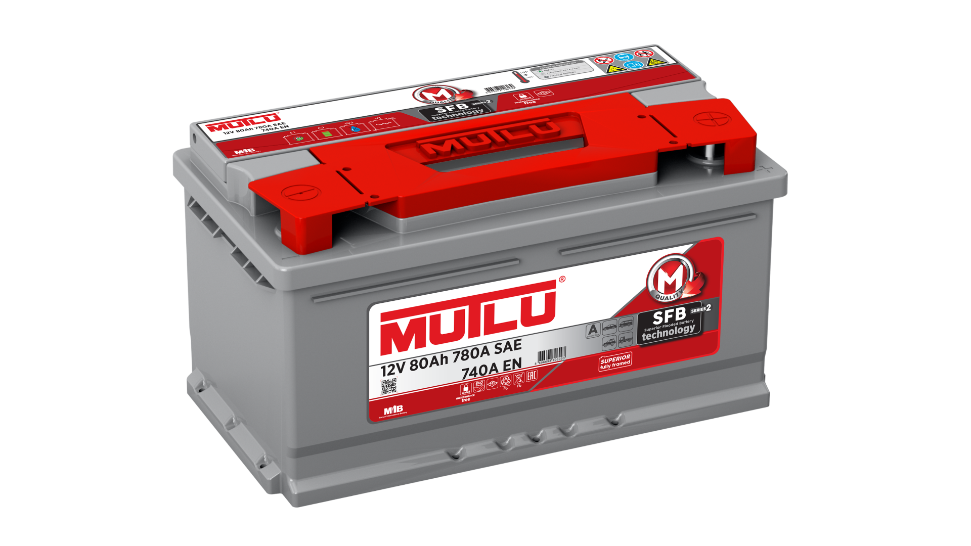 MUTLU  AKÜ 12 V 80 AMPER AH 780 A SFB ALCAK