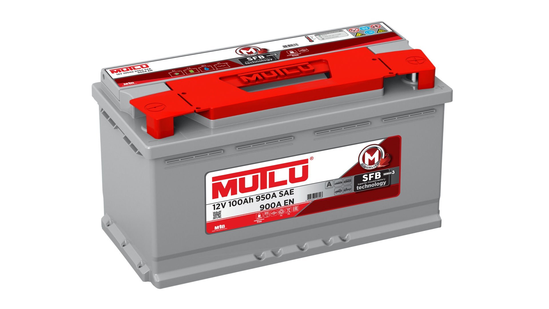 MUTLU  AKÜ 12 V 100AH 950 A SFB  ALCAK