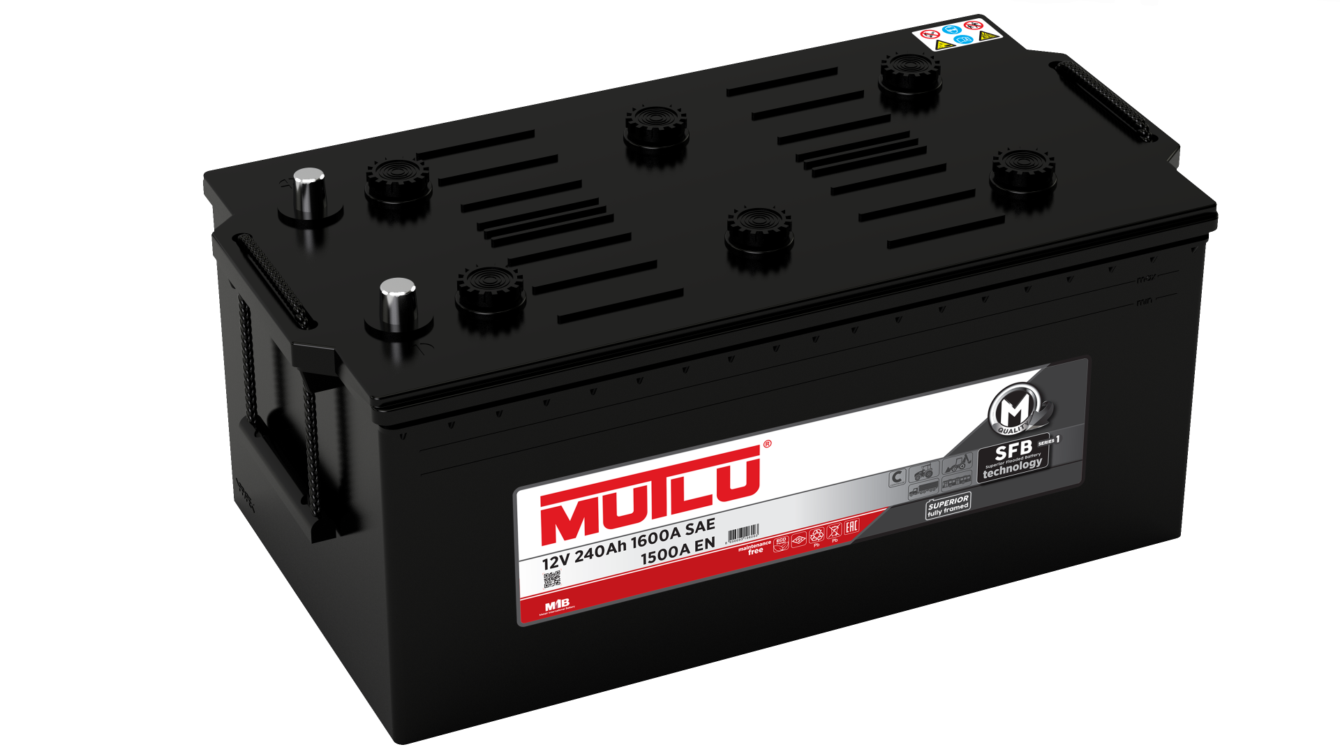 MUTLU  AKÜ 12 V 240AH 1600A SFB AGIR HİZMET