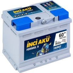 İNCİ AKÜ 60 AMPER AH 540EN FORMUL A TAURUS
