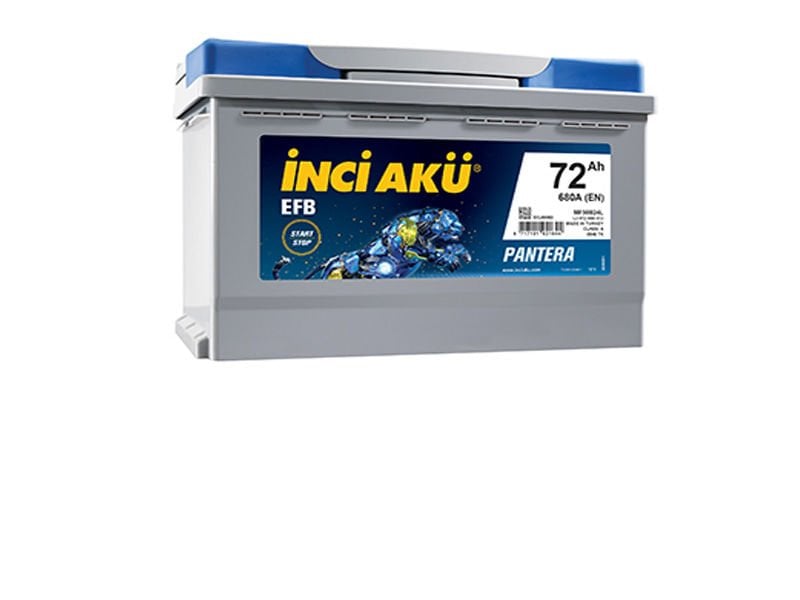İNCİ AKÜ 72AH 680EN START-STOP EFB PANTERA
