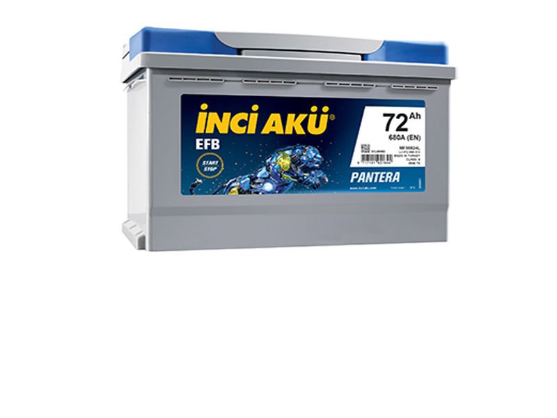 İNCİ AKÜ 72 AMPER AH 680EN START-STOP EFB PANTERA