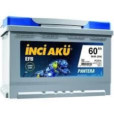 İNCİ AKÜ 60-(63) AMPER AH 560EN START-STOP EFB PANTERA