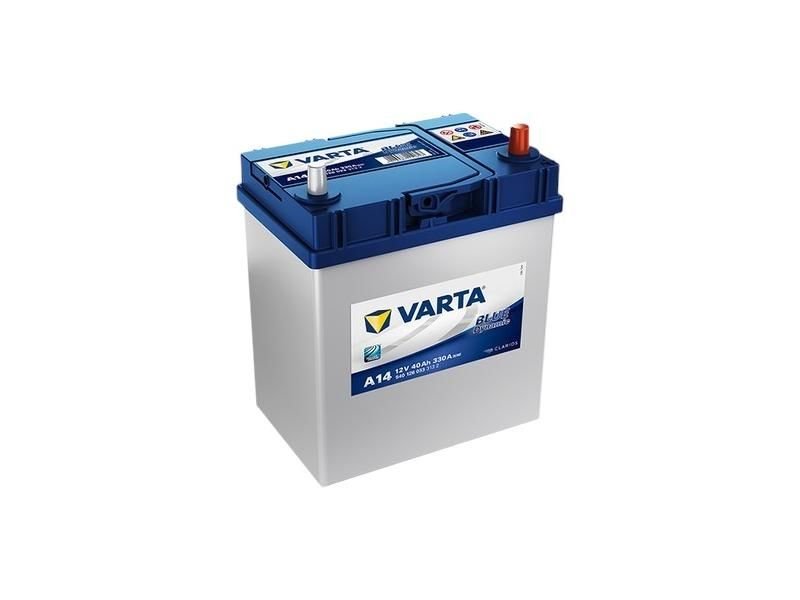 VARTA AKÜ 40 AMPER DAR İNCE KUTUP 330A  A14  BLUE DYNAMİC