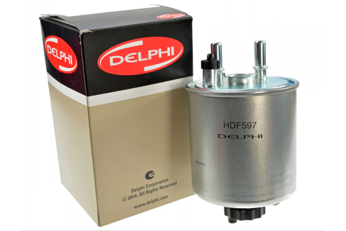 DELPHI HDF597  YAKIT FİLTRESİ KANGO 1.5DCI 08> LAGUNA III 1.5DCI-2.0DCI-3.0DCI 08>  8200638748