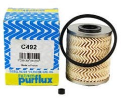 PURFLUX C492 YAKIT FİLTRESİ MASTER II-MASTER III-TRAFIC II-MOVANO II-VIVARO 2.3 DCI (M9T)-2.5DTI 7701475229-16405-00QAC-4412830