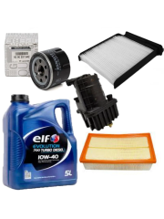 ORJINAL 7715130189 CLIO III MODÜS 1.5 DCİ K9K YAĞ BAKIM SETİ YAĞ 10W40 ELF 5LT 5 Lİ SET