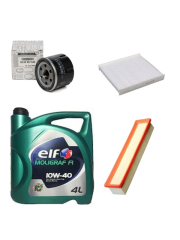 ORJINAL 7715130173 CLIO II SYMBOL JOY 1.2 16V D4F YAĞ BAKIM SETİ YAĞ 4LT ELF 4 LÜ SET