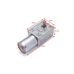 12V 66 RPM L Redüktörlü DC Motor