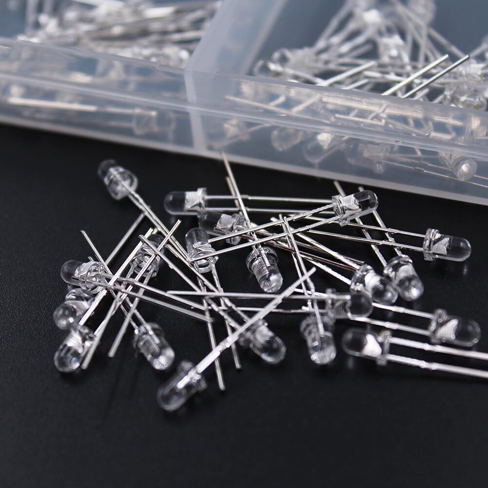 3 mm Led Paketi - Mavi Sarı Turuncu Yeşil Beyaz Kırmızı - 5 Adet