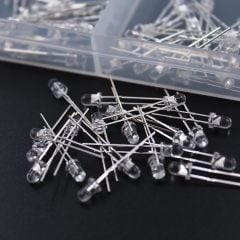 3 mm Led Paketi - Mavi Sarı Turuncu Yeşil Beyaz Kırmızı - 5 Adet