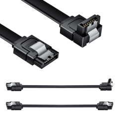 SATA 3 Disk Kablosu (90 Derece, Kilit Mekanizmalı)