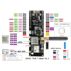 TTGO T-Beam ESP32 LoRa GPS Modülü