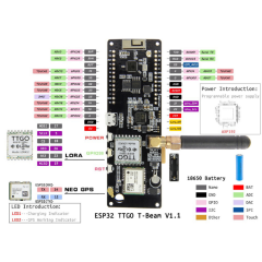 TTGO T-Beam V1.1 ESP32 WiFi Bluetooth GPS NEO-6M SMA OLED