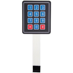 4x3 Membran Keypad Buton Matrix Takımı