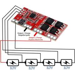 4S 30A 14.8V Lityum 18650 BMS Batarya Pil Şarj Devresi