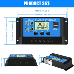 Akıllı Güneş Paneli Şarj Kontrol Cihazı Regülatörü -20A-30A