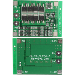3S 25A BMS 18650 Lityum Batarya Koruma Kartı