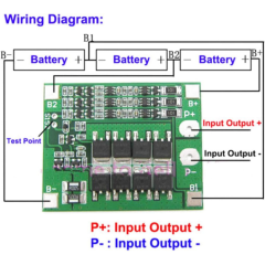 3S 25A BMS 18650 Lityum Batarya Koruma Kartı