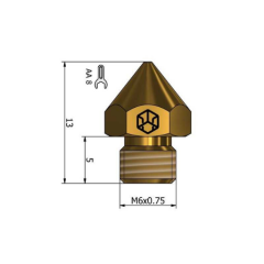 CR10S M6x0.75  Csa Nozzle