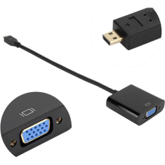 Micro HDMI to VGA Kablo Dönüştürücü Adaptör