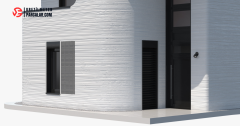 Modern Mimari Maket – 3D Beton Print Simüle