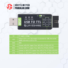 USB - TTL Serial UART Dönüştürücü Modülü (FT232RL)
