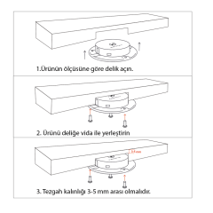 Masa Altı Kablosuz Akıllı Şarj Modülü