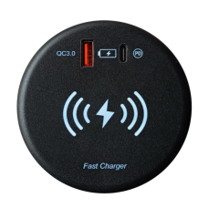 KMB-A009 USB A/USB C + Kablosuz Şarj