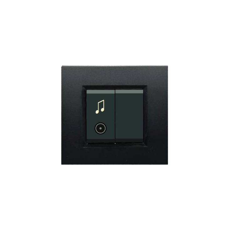 KMB-D003 Audio Duvar Tipi Ses Bağlantı Paneli