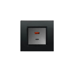 KMB-D009 USB Type A/C 65W Duvar Tipi Şarj Modülü