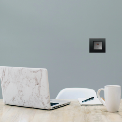 KMB-D012 USB Type A/C 20W Duvar Tipi Şarj Modülü 45x45 mm