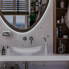 KMB-MH03 Traş Priz Modülü, Krom