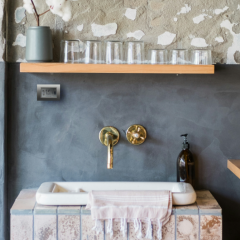 KMB-MH03 Traş Priz Modülü, Krom