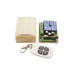 4 Kanal 12V Uzaktan Kumandalı RF Modülü Alıcı Verici