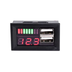 12V Dijital Voltmetre 5V 2.1A Otomobil USB Adaptörü