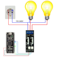 AC Gerilim Ayarlayıcı Dimmer Modül - 110/400V - 2 Kanal