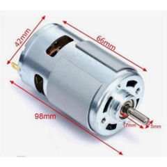 RS-775 DC Motor - Rulmanlı - 12V ve 24V - 3000 RPM