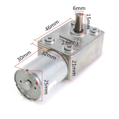 12V 18 RPM L Redüktörlü DC Motor