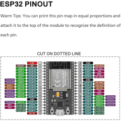 ESP32 WROOM-32U-32D Bluetooth ve WiFi Destekli Geliştirme Kartı