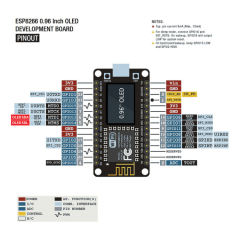 ESP8266 0.96 inch OLED Nodemcu Geliştirme Kartı