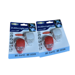 Set Silikon Bisiklet İkaz Uyarı Işığı 3 Farklı Yanma Modu 2 TAKIM