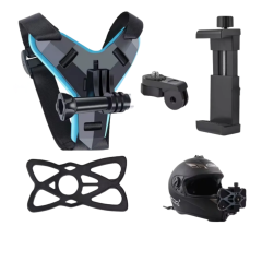 Kasklara Uyumlu Gopro Telefon Ve Aksiyon Kamera Tutucu Kask Çene Telefon Kamera Tutacağı