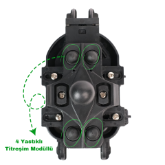 TANYU FP400 Titreşim Engelleyicili Tüm Motosikletlere Uyumlu Telefon Tutucu