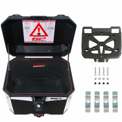 GP Kompozit Universal 45 lt Plastik Motosiklet Çantası Siyah